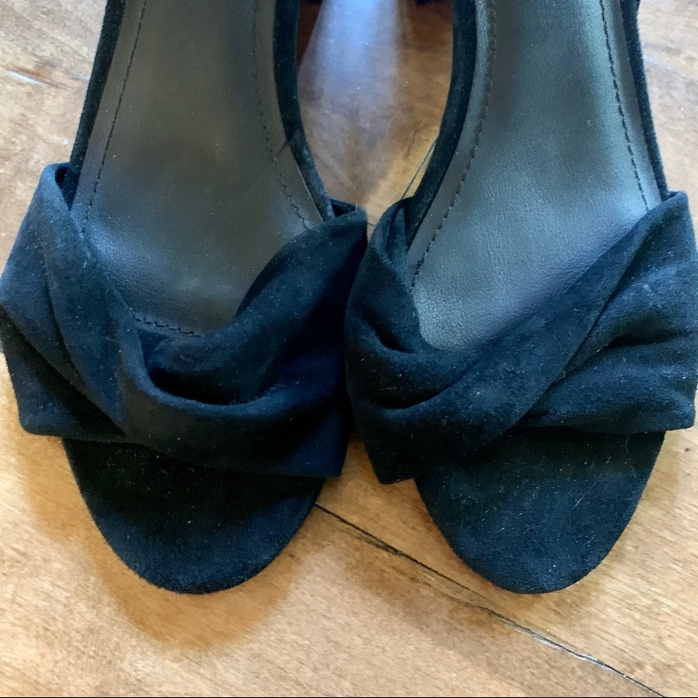 Steve Madden Dress Sandal Black Suede Sz 9.5 - Picture 3 of 7